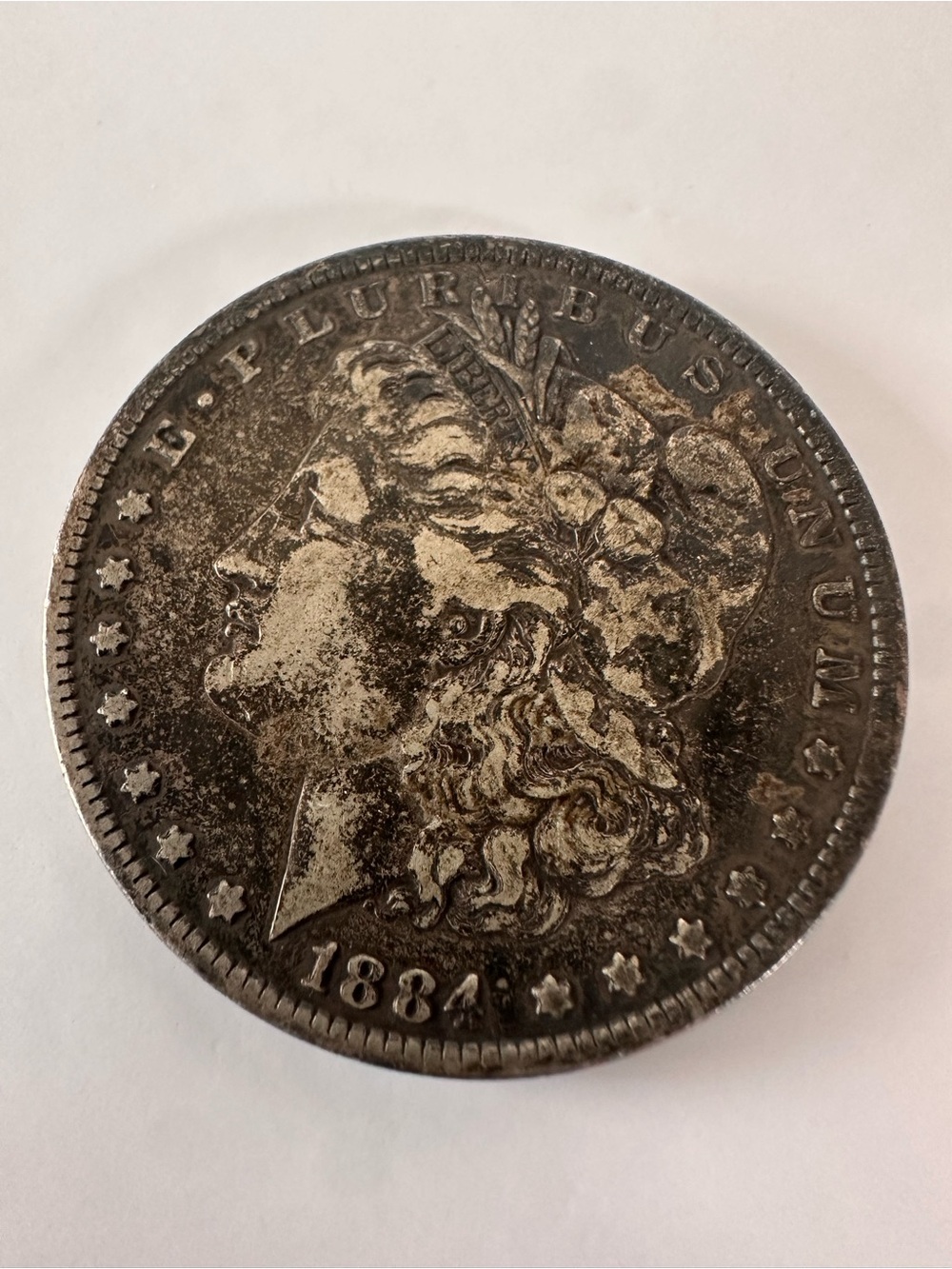 1884 Morgan Silver Dollar 90% Silver US Coin Ungraded Vintage Collectible